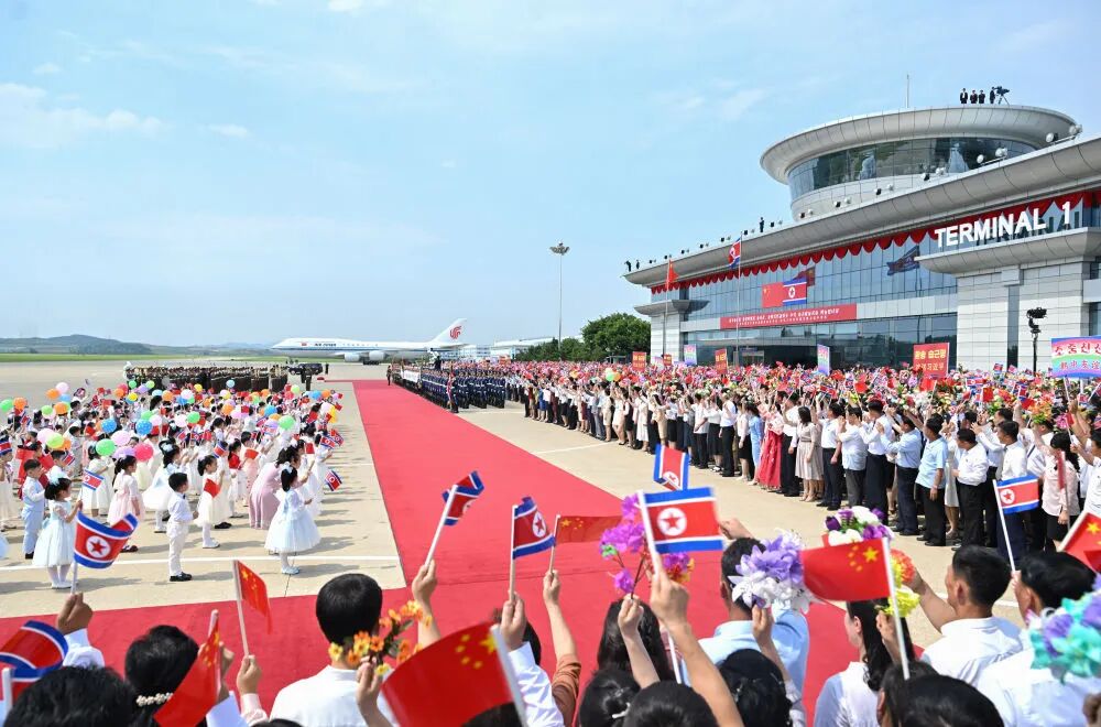 图片[2]-金正恩为习近平举行欢送仪式，高清大图来了！-八博网